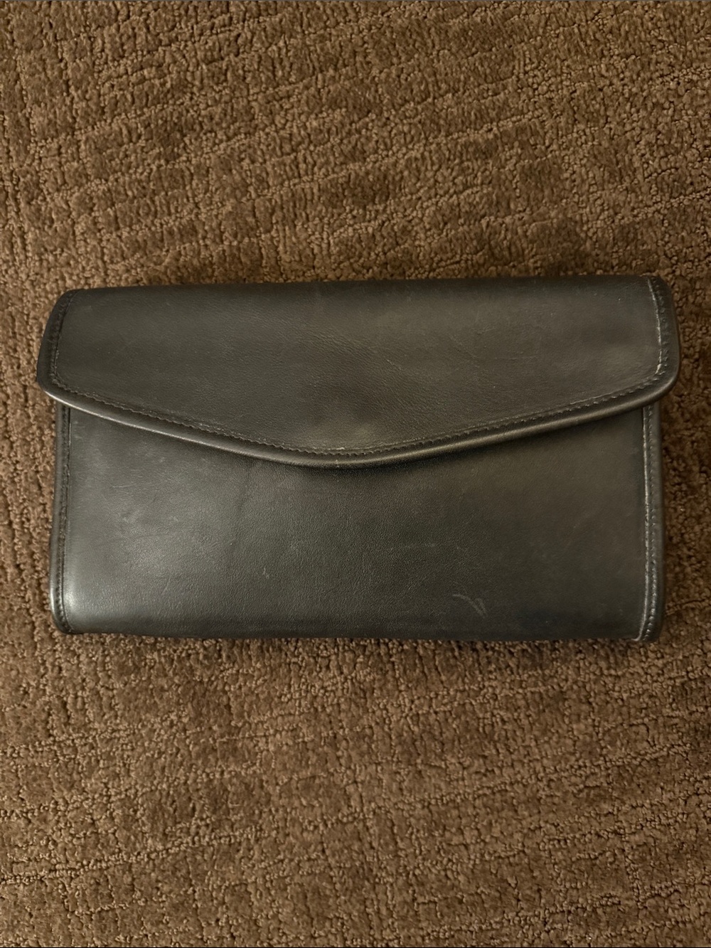VINTAGE COACH ENVELOPE CLUTCH 9810 MADE IN NEW YORK CITY BLACK